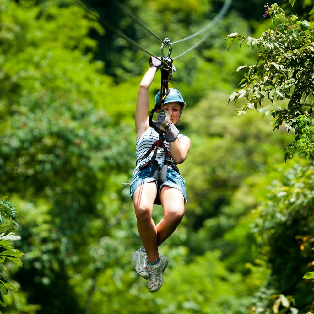 ziplining in Manuel Antonio